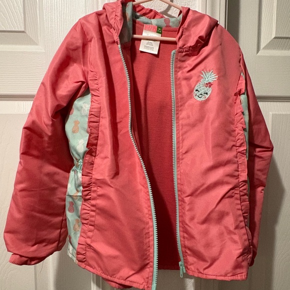 Lily & Dan girls size 7-8 rain jacket. Used but in excellent condition! - Picture 5 of 8